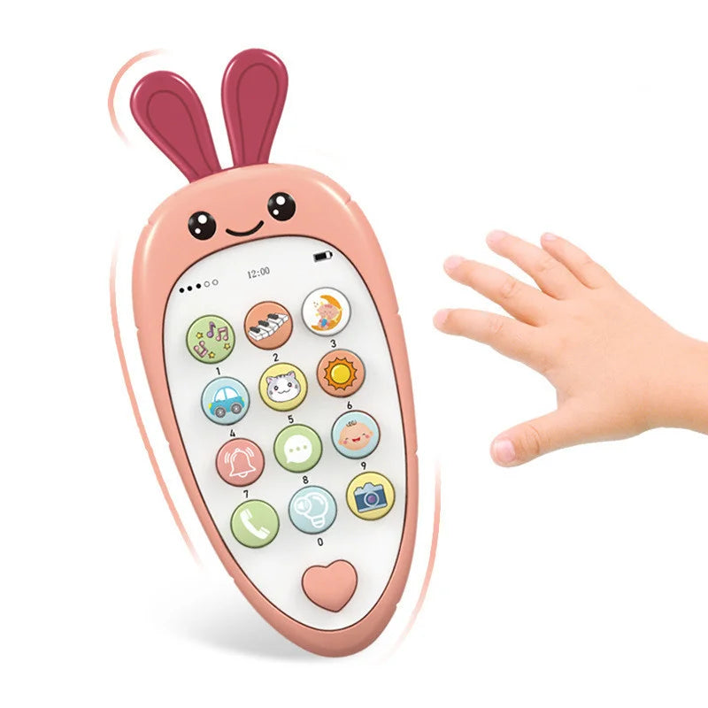 Baby Phone Toys Bilingual Telephone Teether Music Voice Toy Early Educational Learning Machine Electronic Children Gift Baby Toy